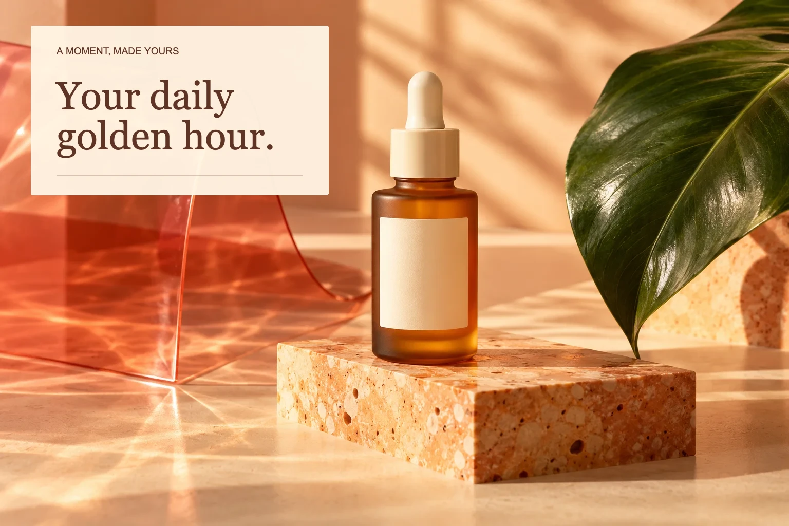 Product campaign exported from our editor with editable text and shapes